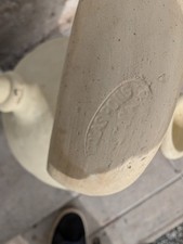 authentique cruche de garde en grès ancien signée classon