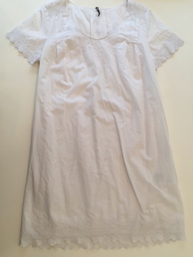 Robe tunique blanche - robe, brodÉe