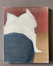 Tableau Peinture Moderne Chambre Lit Années 70