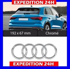 Emblème Logo brillant coffre 192*67mm pr Audi A3 A4 A5 A6 A7 Q2 Q3 Q5 Q8 TT