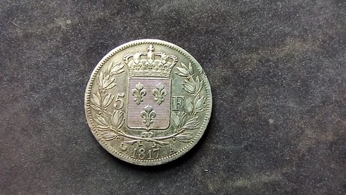 Francs argent louis xviii - argent,