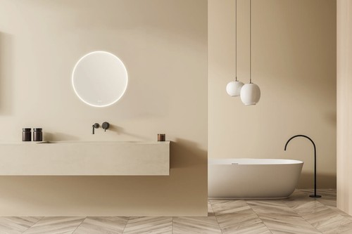 Miroir salle bain rond - bain,