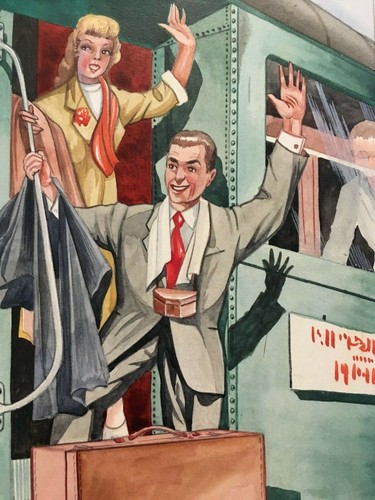 Gouache vintage usa ronald - vintage, et