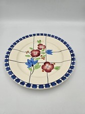 ASSIETTE ANCIENNE FAIENCE DE LONGWY 26,30cm