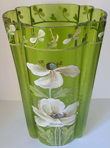 Grand vase floral ancien