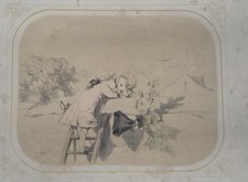 Lithographie ancienne XIXe