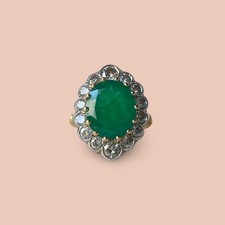 Bague Pompadour Émeraude et