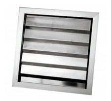 [S&P]Volets de surpression aluminium, D 398 x 398 mm (UNELVENT) 870370 PER-355CN