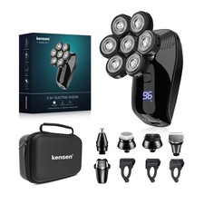 Rasoir Électrique Homme 5 en 1 Tête 7D Étanche Rechargeable Multifonction Neuf