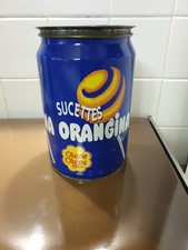 Grande boîte Bonbons  Métal Tole Fer Pub Orangina   24cm Chupa Chups Sucette