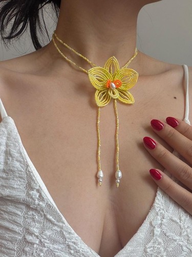 Collier ras cou doré - collier,