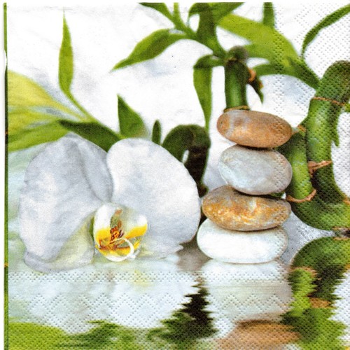 Serviette papier orchidee - papier,