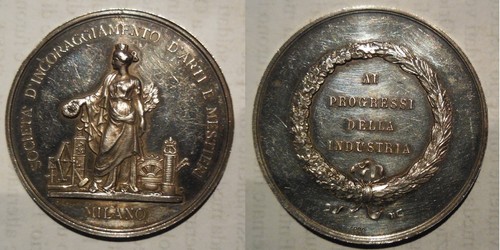 Médaille argent société - d'argent,