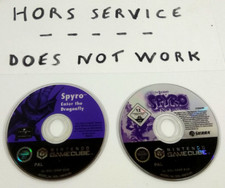 GameCube VF Lot 2 Jeux loose Spyro A New Beginning Enter Dragonfly Pour pieces