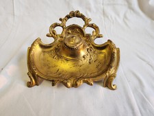 Encrier doré victorien