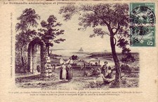 Old postcard 50 Normandy