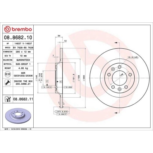 Disque frein brembo - frein,