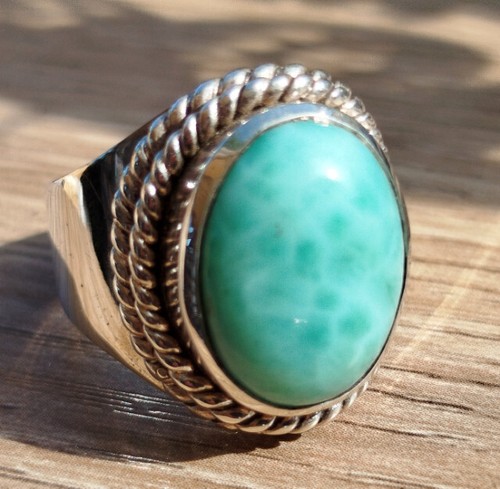 12g bague larimar - larimar, sur