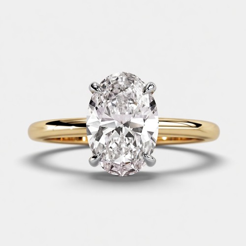 2ct oval lab grown diamond - oval,