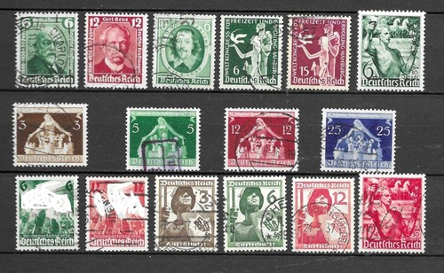 Timbres 1937 allemagne - timbres, 1937-38