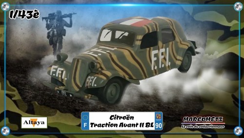 Citroën traction avant - 1/43,