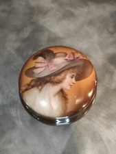 Bonbonnière 1900 Art Nouveau En porcelaine Zeh Scherzer And Company. Bavaria