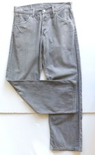 Jean LEVI'S 551, velours côtelé gris, Taille 32 US, TBE
