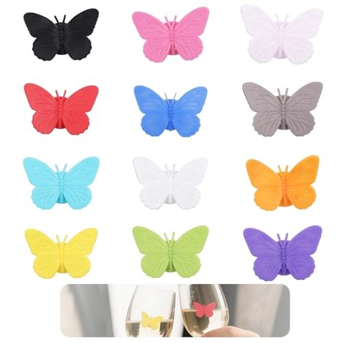 12pcs papillon breloques - 12pcs, pour