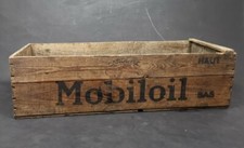 Caisse Mobiloil Cargoyle Pour Bidons Huile Années 50 Garage Automobilia 