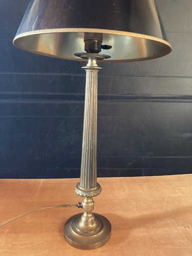 Grand pied lampe bronze - de,