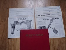 MECCANO - 15 notices des modèles spéciaux pour boite n° 10