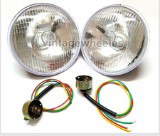 2 Lucas 7” Pouces 12V 3 Broche H4 Phare Pour Jaguar XJ6 XJ6C European 1970-198