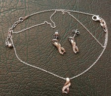 PARURE chaine 45 cm + boucles