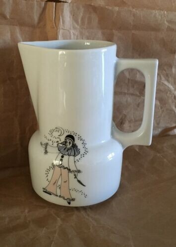 Pichet pierrot porcelaine - pichet,