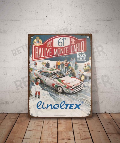 Plaque métal vintage rallye - plaque,
