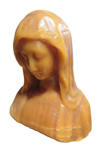 Vierge cire sculptée - vierge,