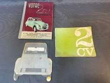 Lot de 3 brochures  guide technique mode d'emploi entretien CITROEN 2CV