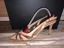 jolis escarpins cuir beige + tulle ALDO CASTAGNA pointure 38 en boite NEUF