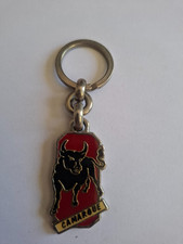 Porte clés Emaillé Verni Taureau LA CAMARGUE Keychain Vintage 90'