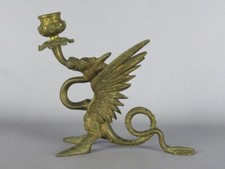 Dragon En Bronze Ciselé Porte