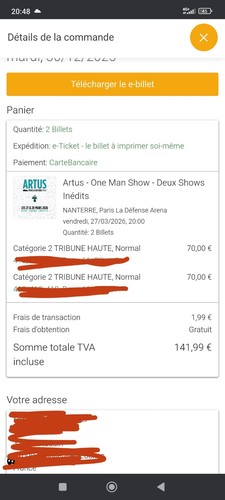 Places spectacle artus le - places,