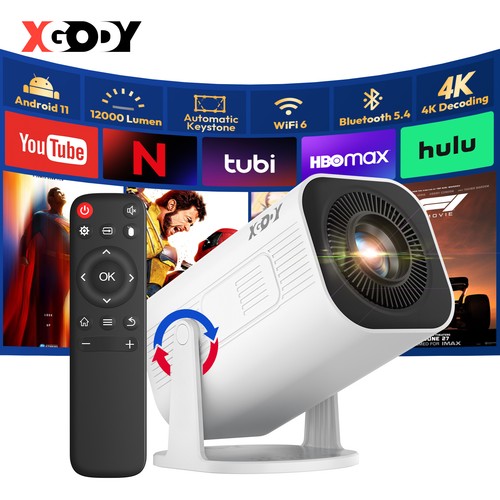 Xgody vidéo projecteur - projecteur, 4k
