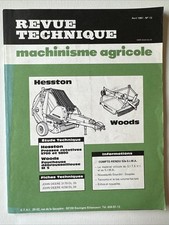 RTA agricole n°13 04/1981 ? Hesston Woods John Deere presse débroussailleuse