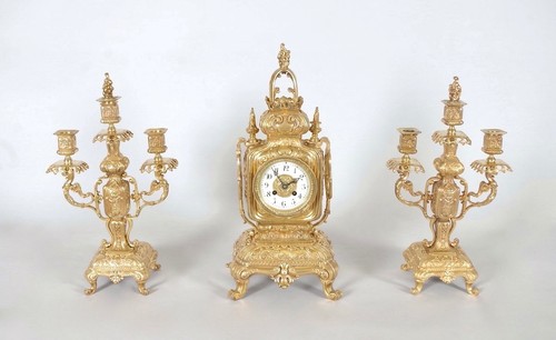 Garniture cheminée style - garniture, de
