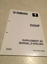 Yamaha moteur Z250F Z 250 F