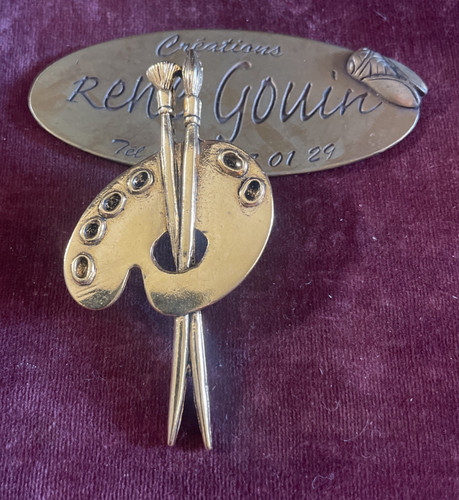 Broche palette peintre - de,