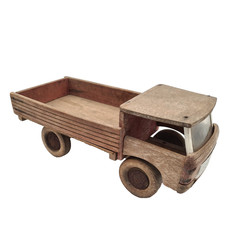 Ancien camion en bois Jouet Vintage  50's - C02