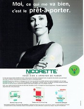 Publicité Advertising 107  2000   Nicorette Assitance  arreter de fumer
