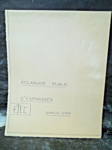 Plan éclairage public - plan,