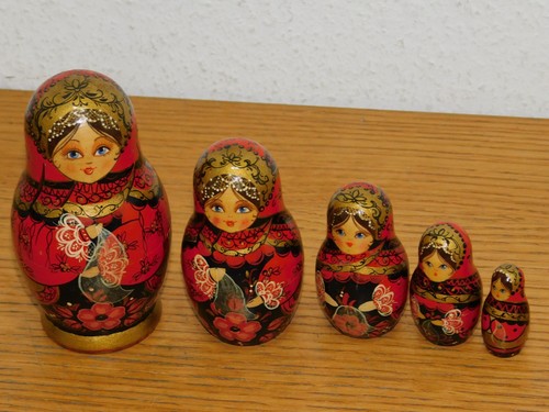 Vintage mini poupee russes - 5,